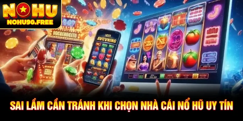 Một số sai lầm cần nắm khi chọn nhà cái nổ hũ uy tín